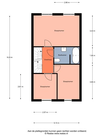 Floorplan - Tabakskamp 74, 3751 JP Bunschoten-Spakenburg